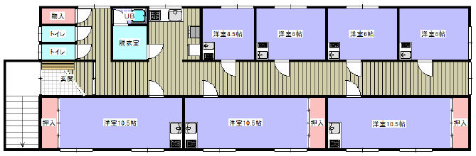 田中マンション間貸し間取り