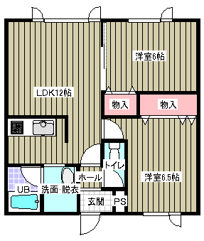 第８ＧＨＣ棟間取