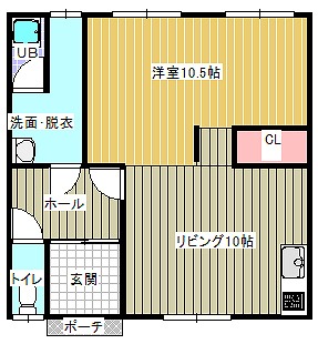 田中マンション間貸し間取り